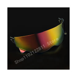 For Scorpion EXO Combat/Covert-X Motorcycle Helmet Shield Lens Retro Scorpion - Revo clear red
