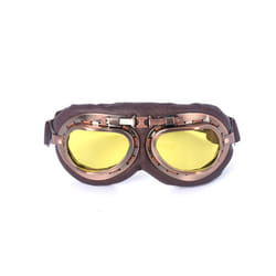 Retro Motorcycle Goggles Glasses Vintage Moto Classic Goggles for Harley - Yellow