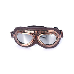 Retro Motorcycle Goggles Glasses Vintage Moto Classic Goggles for Harley - Silver
