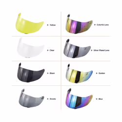 Motorcycle Wind Shield Helmet Lens Visor Replacement for AGV K1 K3SV K5 - Yellow