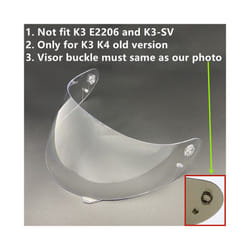Motorcycle Helmet Visor Lens Shield for AGV K4 K3 Viseira Capacete Face - Clear