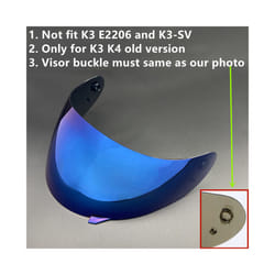 Motorcycle Helmet Visor Lens Shield for AGV K4 K3 Viseira Capacete Face - Blue