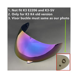 Motorcycle Helmet Visor Lens Shield for AGV K4 K3 Viseira Capacete Face - Rainbow