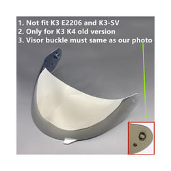 Motorcycle Helmet Visor Lens Shield for AGV K4 K3 Viseira Capacete Face - Silver
