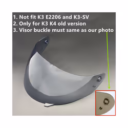 Motorcycle Helmet Visor Lens Shield for AGV K4 K3 Viseira Capacete Face - Light Black
