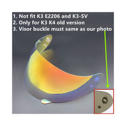 Motorcycle Helmet Visor Lens Shield for AGV K4 K3 Viseira Capacete Face - Revo Clear Red