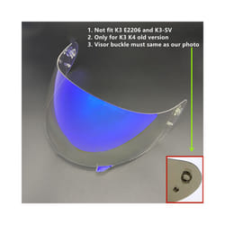 Motorcycle Helmet Visor Lens Shield for AGV K4 K3 Viseira Capacete Face - Revo Clear Blue