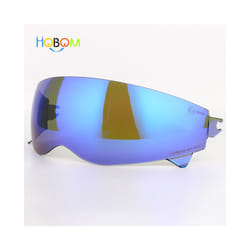 Scorpion EXO Combat/Covert-X Motorcycle Helmet Shield Lens Retro Scorpion - Blue