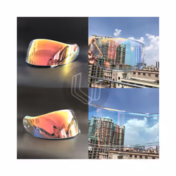 Anti-explosion UV Protection Motorcycle Helmet Sun visor Goggles lens - Clear Revo Blue