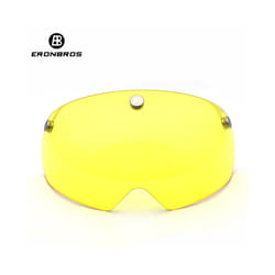 Ultralight Road Cycling Helmet With Taillight Red and Visor Sport Helmet - Yellow lens