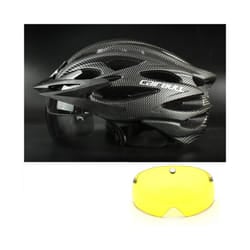 Ultralight Road Cycling Helmet With Taillight Red and Visor Sport Helmet - Color 5