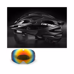 Ultralight Road Cycling Helmet With Taillight Red and Visor Sport Helmet - Color 6