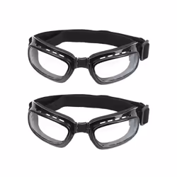 Retro Motorcycle Goggles Vintage Moto Driving Glasses Classic Goggles - B1-2PCS