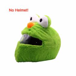 Motorcycle Helmet Cartoons Plush Helmet Protective Cover Helmet Full Face - D