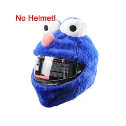 Motorcycle Helmet Cartoons Plush Helmet Protective Cover Helmet Full Face - H