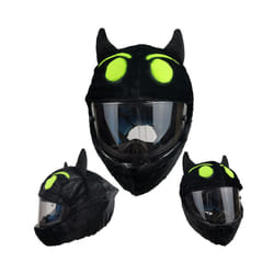 Motorcycle Helmet Cartoons Plush Helmet Protective Cover Helmet Full Face - P