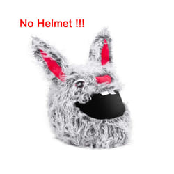 Motorcycle Helmet Cartoons Plush Helmet Protective Cover Helmet Full Face - 10