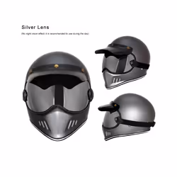 Universal Motorcycle Bubble Shield Helmet Lens Full Face Helmet Sunglasses - Revo Clear Red