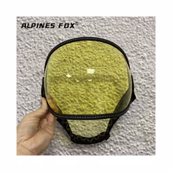 Universal Motorcycle Helmet Bubble Shield Visor Lens Sunglasses Goggles - Clear
