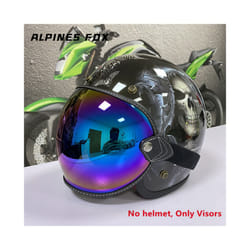 Universal Motorcycle Helmet Bubble Shield Visor Lens Sunglasses Goggles - Color