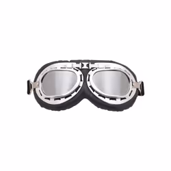 Retro Vintage  Pilot Motorcycle Helmet Goggles Protective Glasses Eyewear - Clear