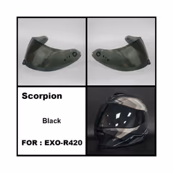 Capacete SCORPION EXO-R420 Helmet Visor Shield Lens Motorcycle Accessories - Clear