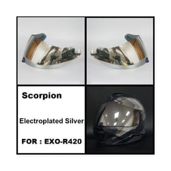 Capacete SCORPION EXO-R420 Helmet Visor Shield Lens Motorcycle Accessories - Silver