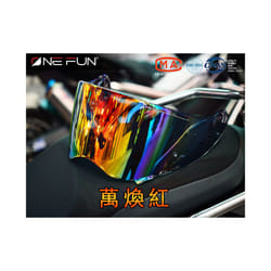 Helmet Visor for Shoei Hornet ADV DS 2 Visor Helmet Photochromatic Lens - Rainbow Red