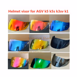For AGV K5 K5S K5-S K3SV K3-SV K1 K1S Compact ST Motorcycle Helmet Visor - New Deep Revo Red