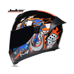 JIEKAI Motorcycle helmet motocross Crash helmet cascos para moto Long - xL, 6