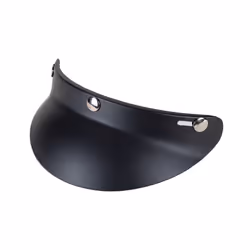 Universal 3/4 Helmet Visor Shield 3-Snap Helmet for Peak Lens Odorless - Dumb black