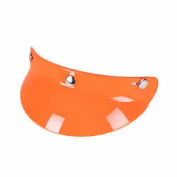 Universal 3/4 Helmet Visor Shield 3-Snap Helmet for Peak Lens Odorless - Dumb black