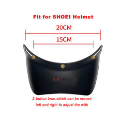 Universal Motorcycle Helmet Bubble Shield Visor Lens Sunglasses Goggles - Brim
