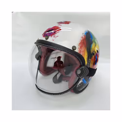 Universal Motorcycle Helmet Bubble Shield Visor Lens Sunglasses Goggles - Brim