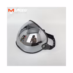 Universal Motorcycle Helmet Bubble Shield Visor Lens Sunglasses Goggles - Silver