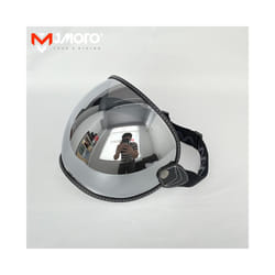 Universal Motorcycle Helmet Bubble Shield Visor Lens Sunglasses Goggles - Silver