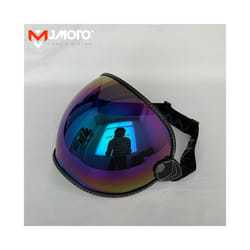Universal Motorcycle Helmet Bubble Shield Visor Lens Sunglasses Goggles - Color