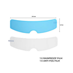 Motorcycle Helmet Film Clear Lens Anti Fog Safety Driving Film Rainproof - A