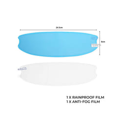Motorcycle Helmet Film Clear Lens Anti Fog Safety Driving Film Rainproof - B