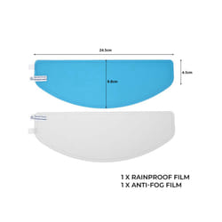 Motorcycle Helmet Film Clear Lens Anti Fog Safety Driving Film Rainproof - C