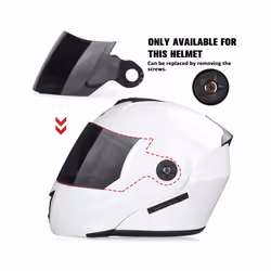 UCHOOSE Motorcycle Helmet Lens Facelift Helmet Special Lens Transparent - Coloured mirror