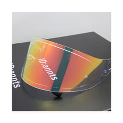 Helmet Visor for SHOEI Glamster Full Face Motorcycle Lens Uv Protection - Clear Revo Red