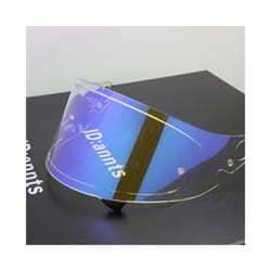 Helmet Visor for SHOEI Glamster Full Face Motorcycle Lens Uv Protection - Clear Revo Blue