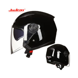 Men Motorcycle half Helmets Dual Lens Scooter Moto Helmet Casco vespa - xL, 5