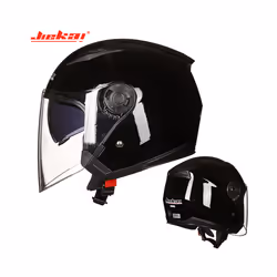 Men Motorcycle half Helmets Dual Lens Scooter Moto Helmet Casco vespa - L, 2