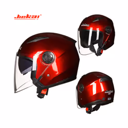Men Motorcycle half Helmets Dual Lens Scooter Moto Helmet Casco vespa - L, 2