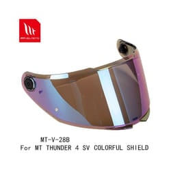 MT replacement face shield for model THUNDER 4 SV helmet MT-V-28B helmet - COLORFUL