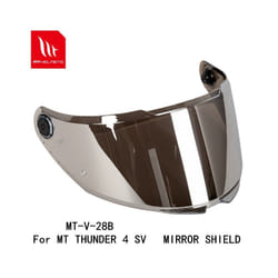 MT replacement face shield for model THUNDER 4 SV helmet MT-V-28B helmet - MIRROR
