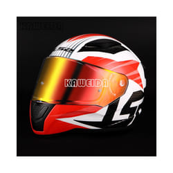 Visors for LS2 FF320 Stream FF353 Rapid FF328 FF800 Motorcycle Helmet - Revo Clear Red