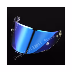 For TT Course Motorcycle Helmet Full Face Helmet Visor Shield Lens MotorcycleAccessories - Revo Blue